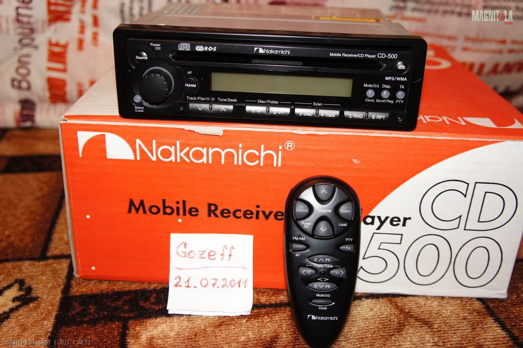 Nakamichi cd 500 инструкция