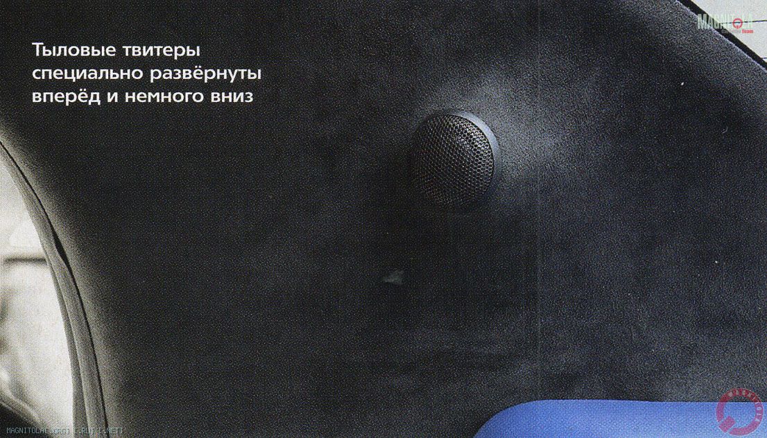 Тыловые твитеры специально развёрнуты вперёд и немного вниз