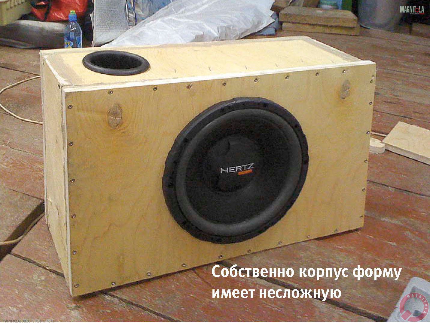 Собственно корпус форму имеет несложную